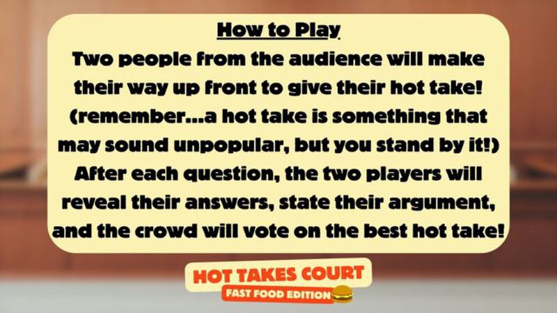 Hot Takes Court: Fast Food Edition